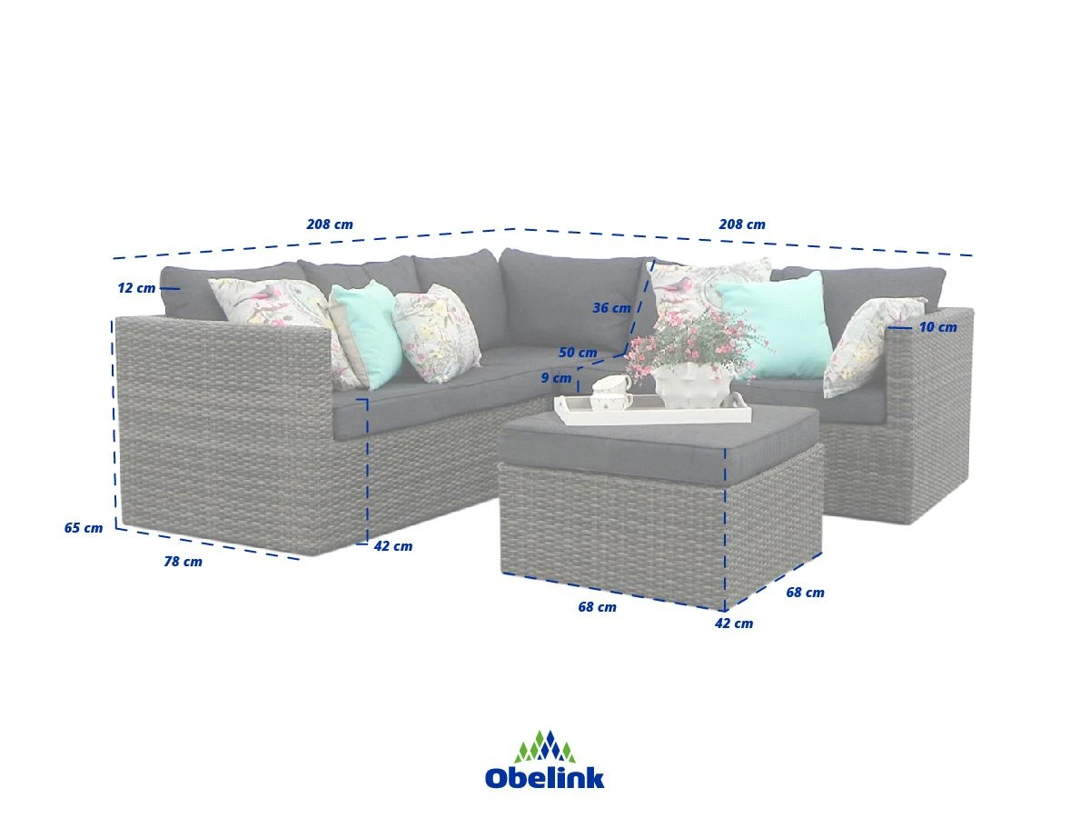 Outdoor Feelings Trader Loungeset 4 Outdoor Feelings Trader Loungeset - Afbeelding 2