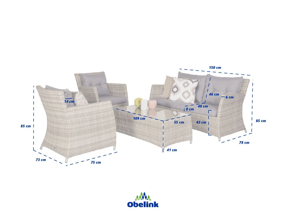 Outdoor Feelings Dijon Loungeset 6 Outdoor Feelings Dijon Loungeset - Afbeelding 4