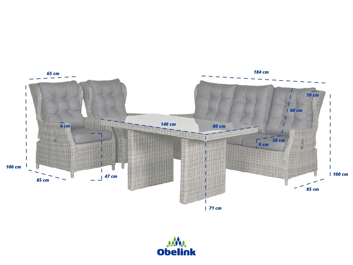 Outdoor Feelings Raffaelo Grande Loungeset 8 Outdoor Feelings Raffaelo Grande Loungeset - Afbeelding 6