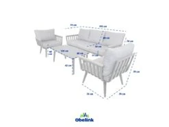Outdoor Feelings Amalfi Loungeset -Beste Tuinmeubelen Winkel amalfi afmetingen ecommerce 8942