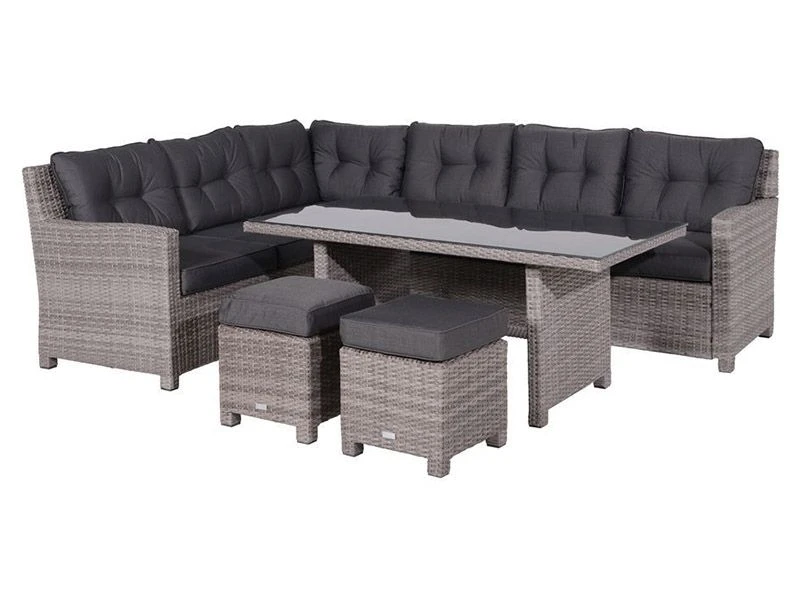 Outdoor Feelings Blue Reflex Dining Linkse Loungeset 3 Outdoor Feelings Blue Reflex Dining Linkse Loungeset