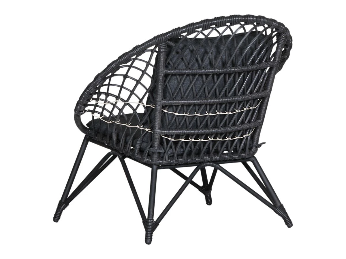 Outdoor Feelings Lupin Black Loungestoel 6 Outdoor Feelings Lupin Black Loungestoel - Afbeelding 4
