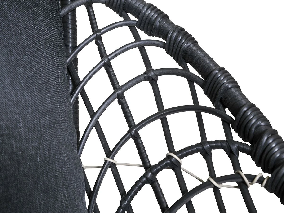 Outdoor Feelings Lupin Black Loungestoel 4 Outdoor Feelings Lupin Black Loungestoel - Afbeelding 2