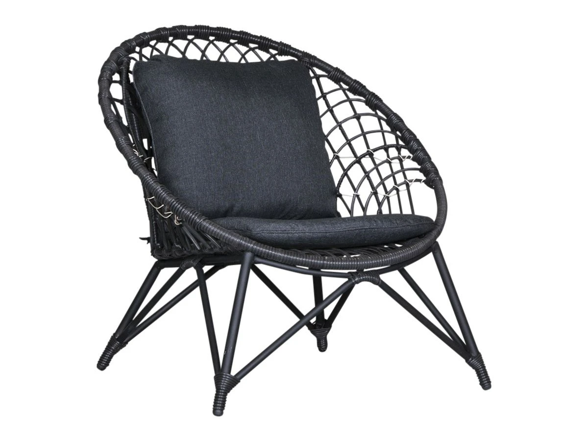 Outdoor Feelings Lupin Black Loungestoel 3 Outdoor Feelings Lupin Black Loungestoel