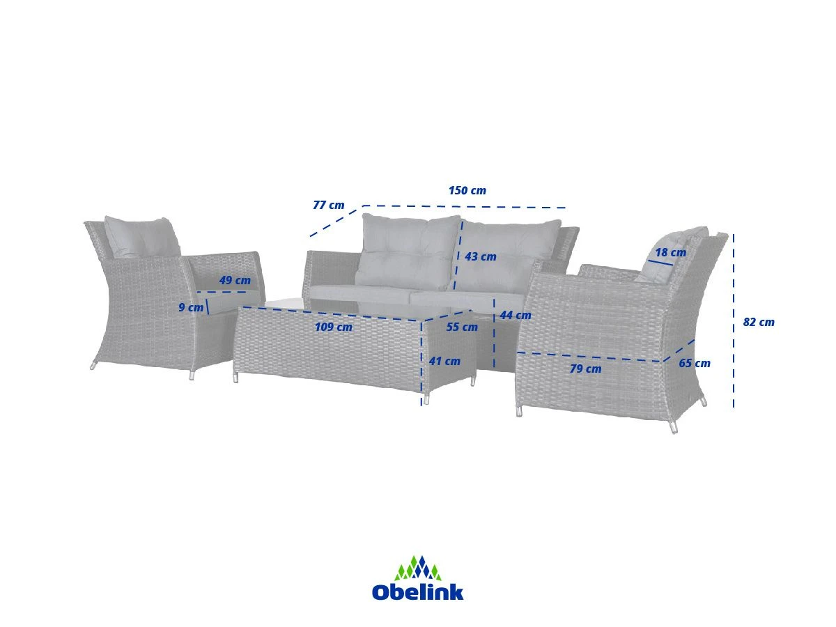 Outdoor Feelings Parijs Loungeset 7 Outdoor Feelings Parijs Loungeset - Afbeelding 5