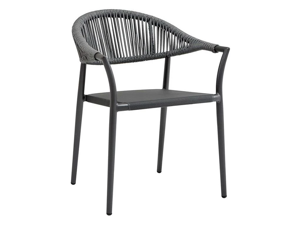 Suns Martella Carbon Grey Tuinstoel 3 Suns Martella Carbon Grey Tuinstoel